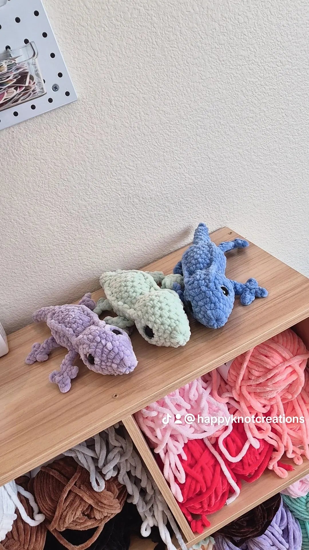 Gecko Crochet Plush Set