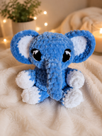 Handmade elephant crochet plush toy