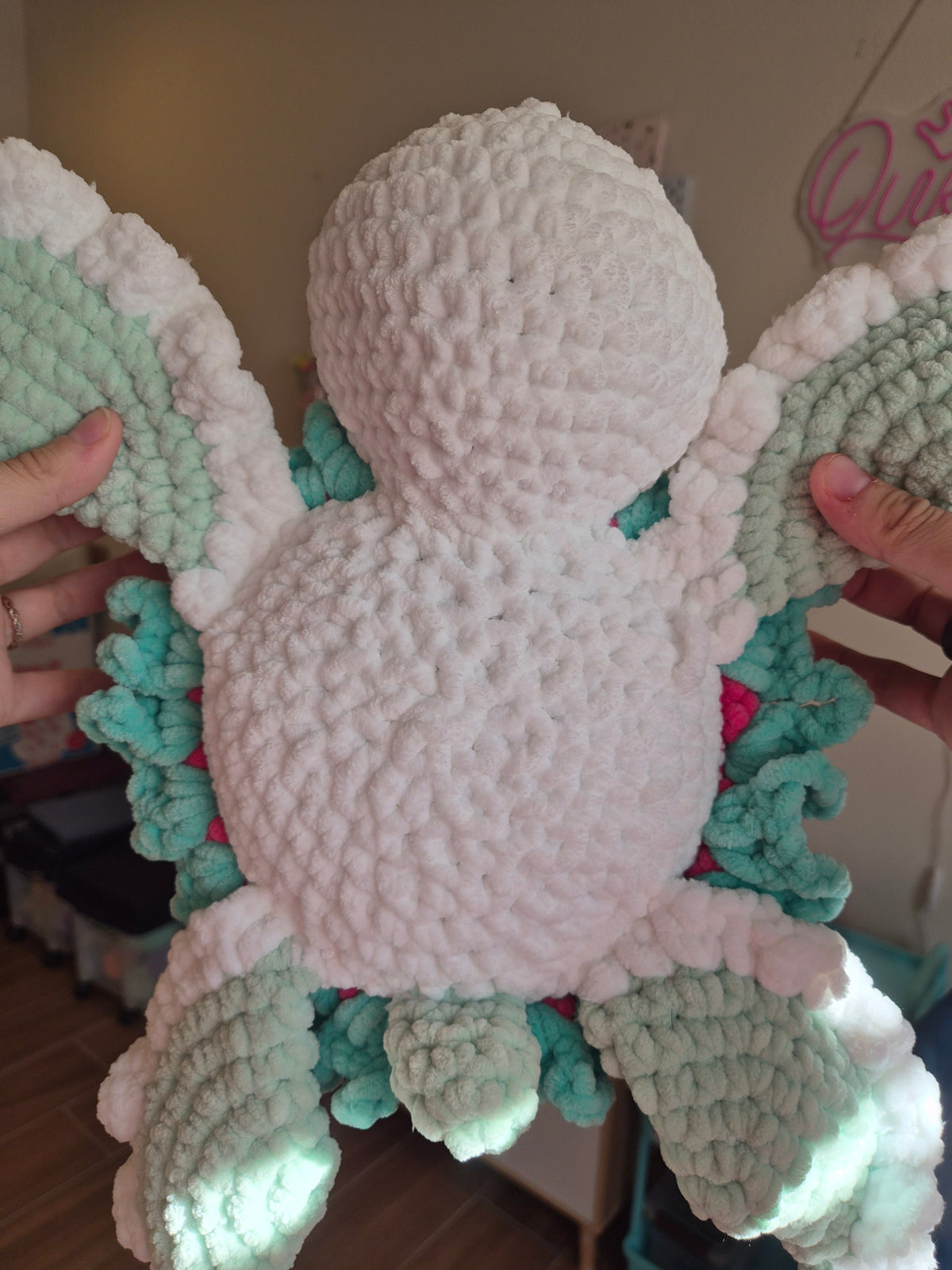 Crochet Strawberry Turtle Plush