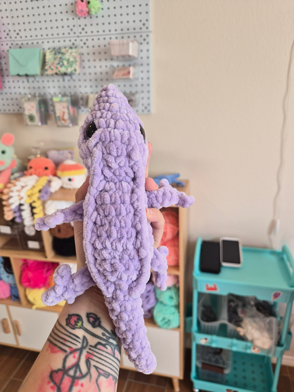 Gecko Crochet Plush Set