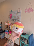 Crochet Candy Corn Ghost Plush