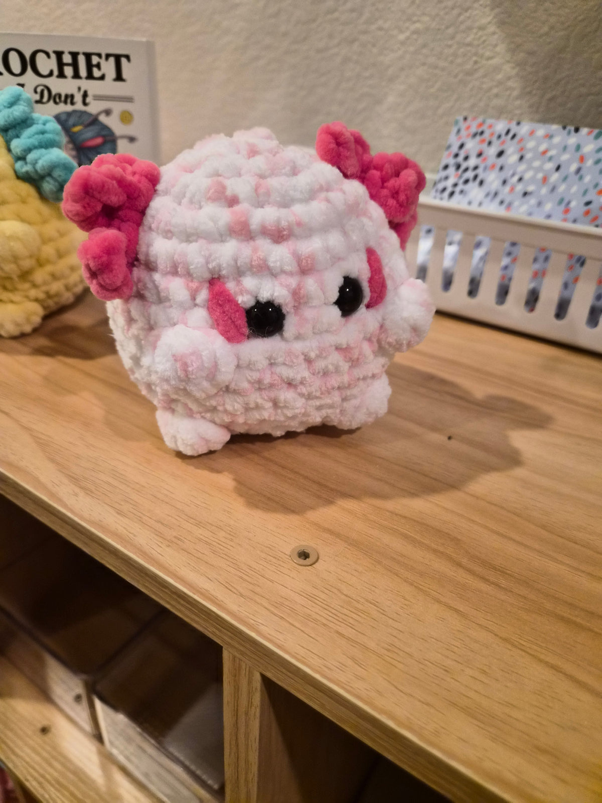 Crochet Axolotl Desk Pet Plush