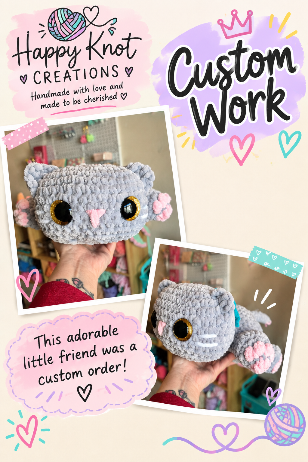 Custom Crochet Plush from Pattern