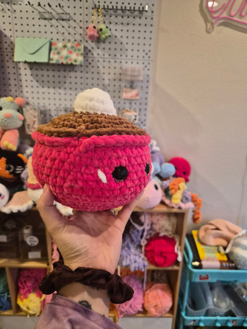 Crochet Hot Chocolate Plushie