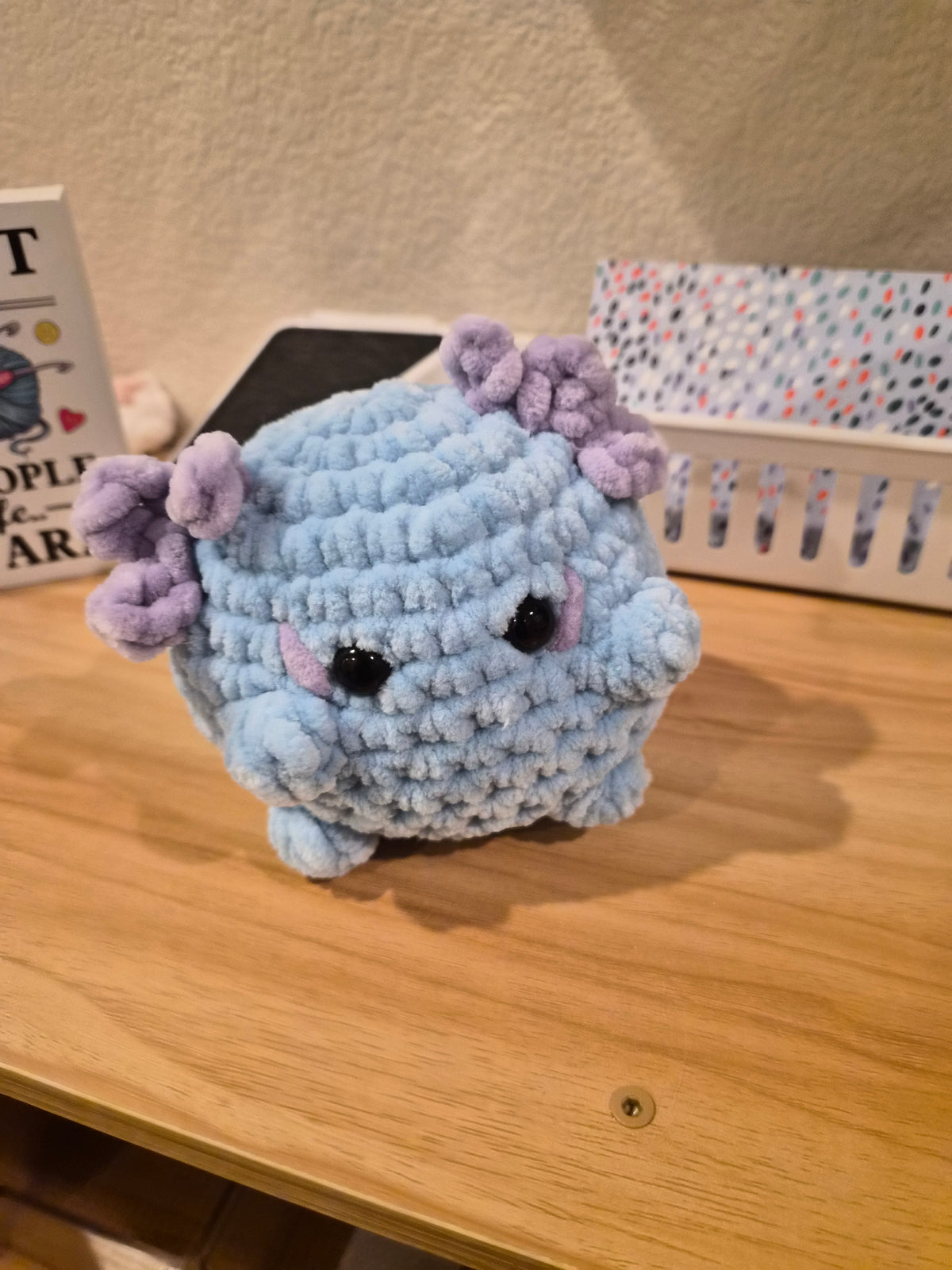 Crochet Axolotl Desk Pet Plush