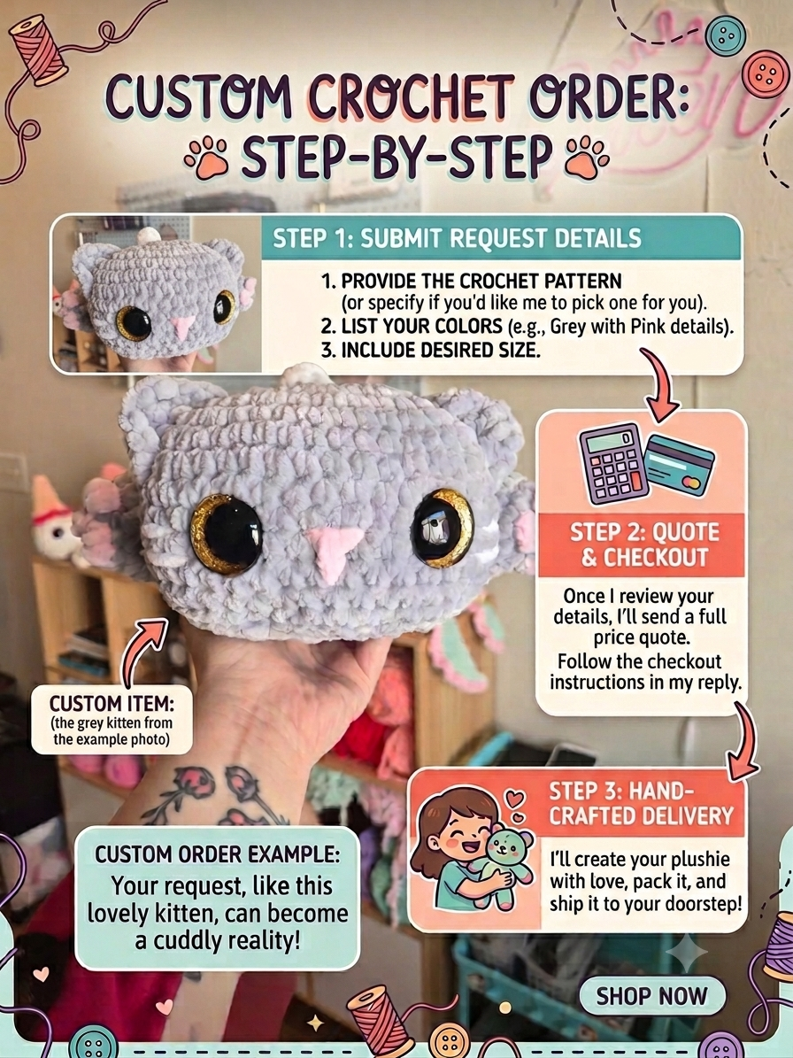 Custom Crochet Plush from Pattern