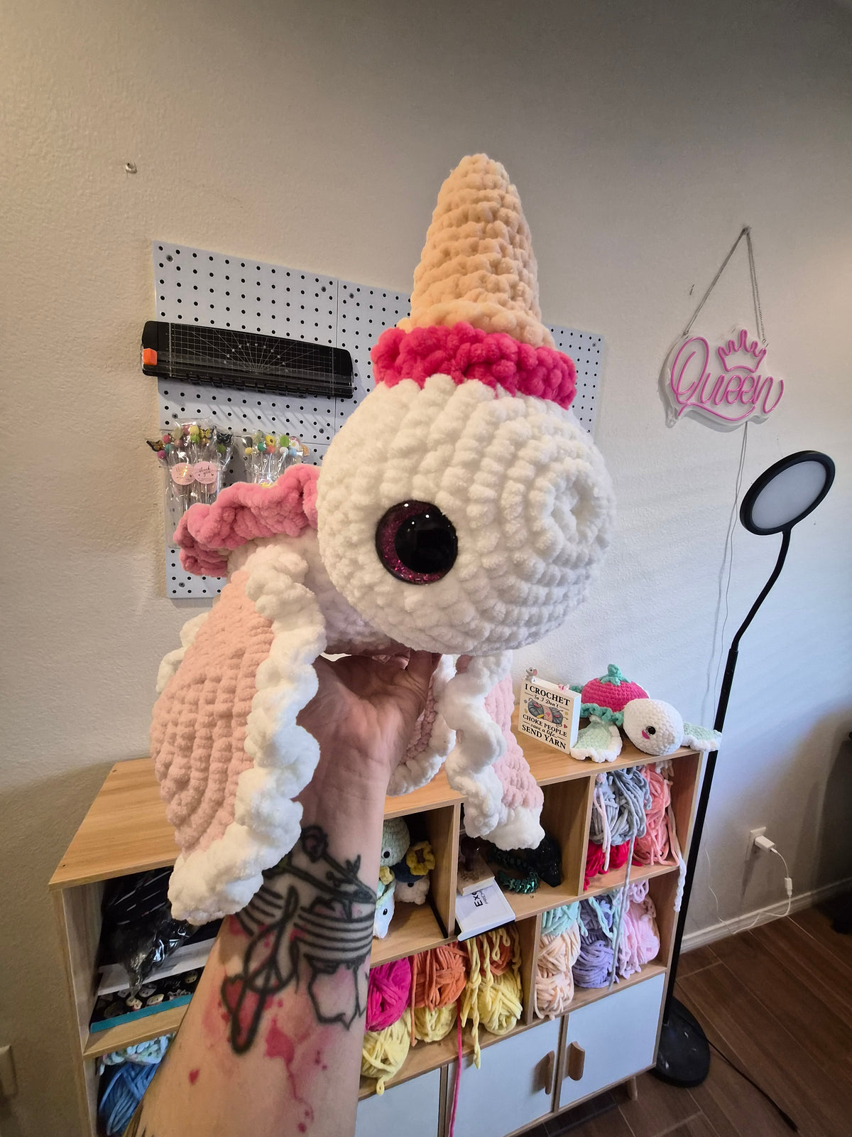 Crochet Ice Cream Sundae Turtle Plushie