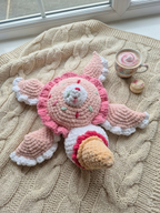 Crochet Ice Cream Sundae Turtle Plushie