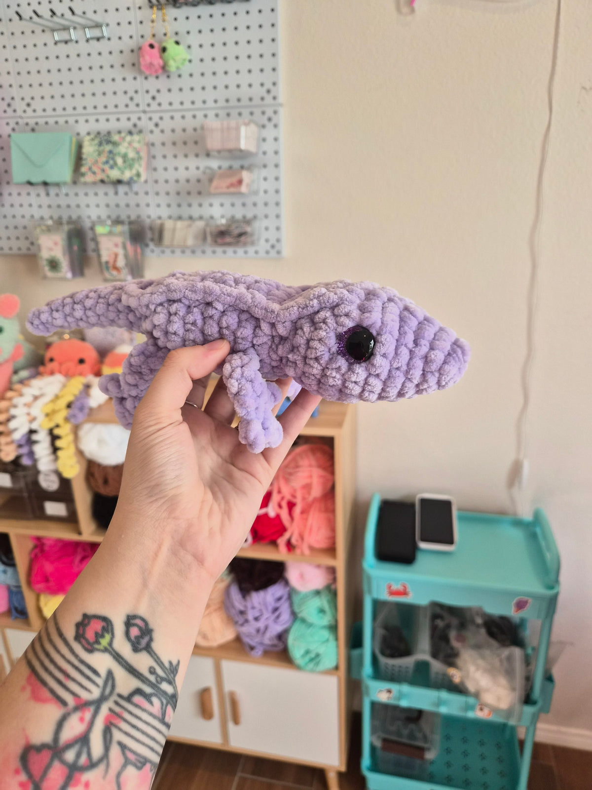 Gecko Crochet Plush Set