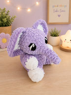 Handmade elephant crochet plush toy