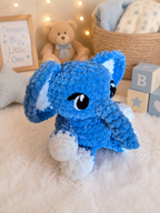 Handmade elephant crochet plush toy