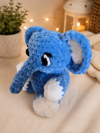 Handmade elephant crochet plush toy