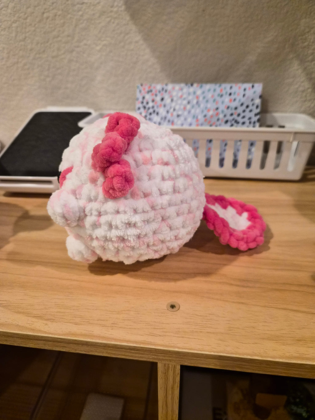 Crochet Axolotl Desk Pet Plush