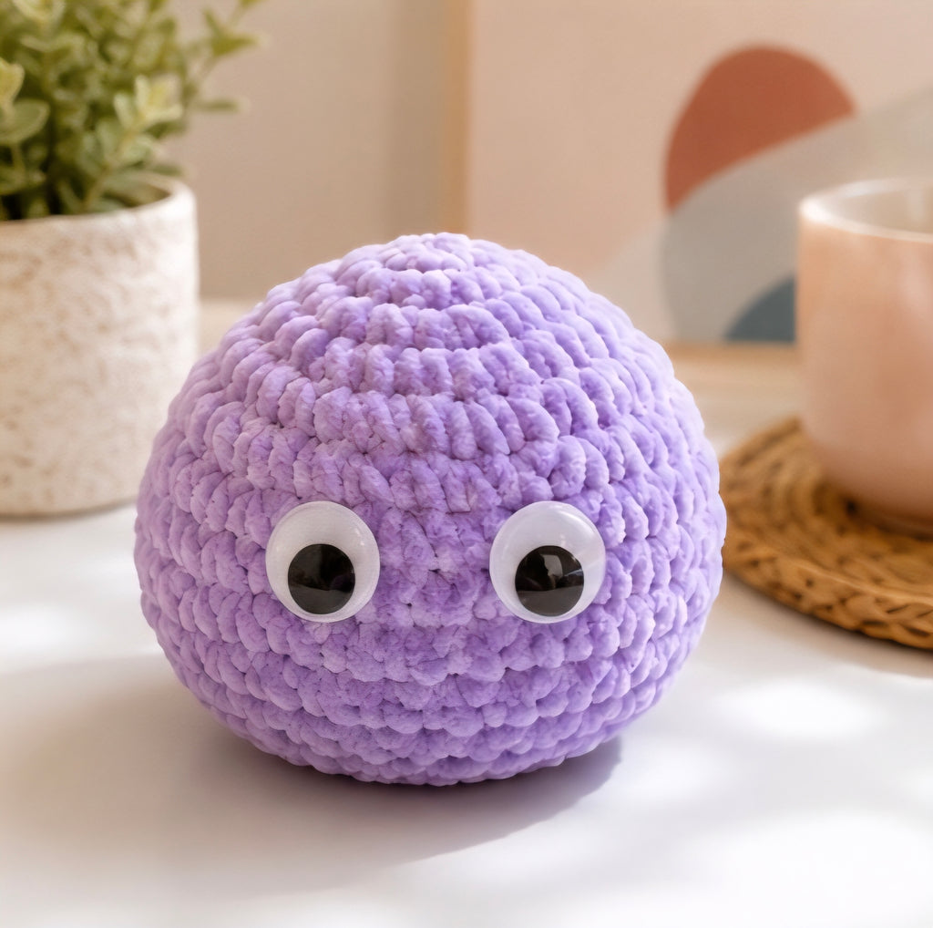 Emotional Support Pet Rock Crochet Plush