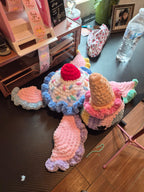 Crochet Ice Cream Sundae Turtle Plushie