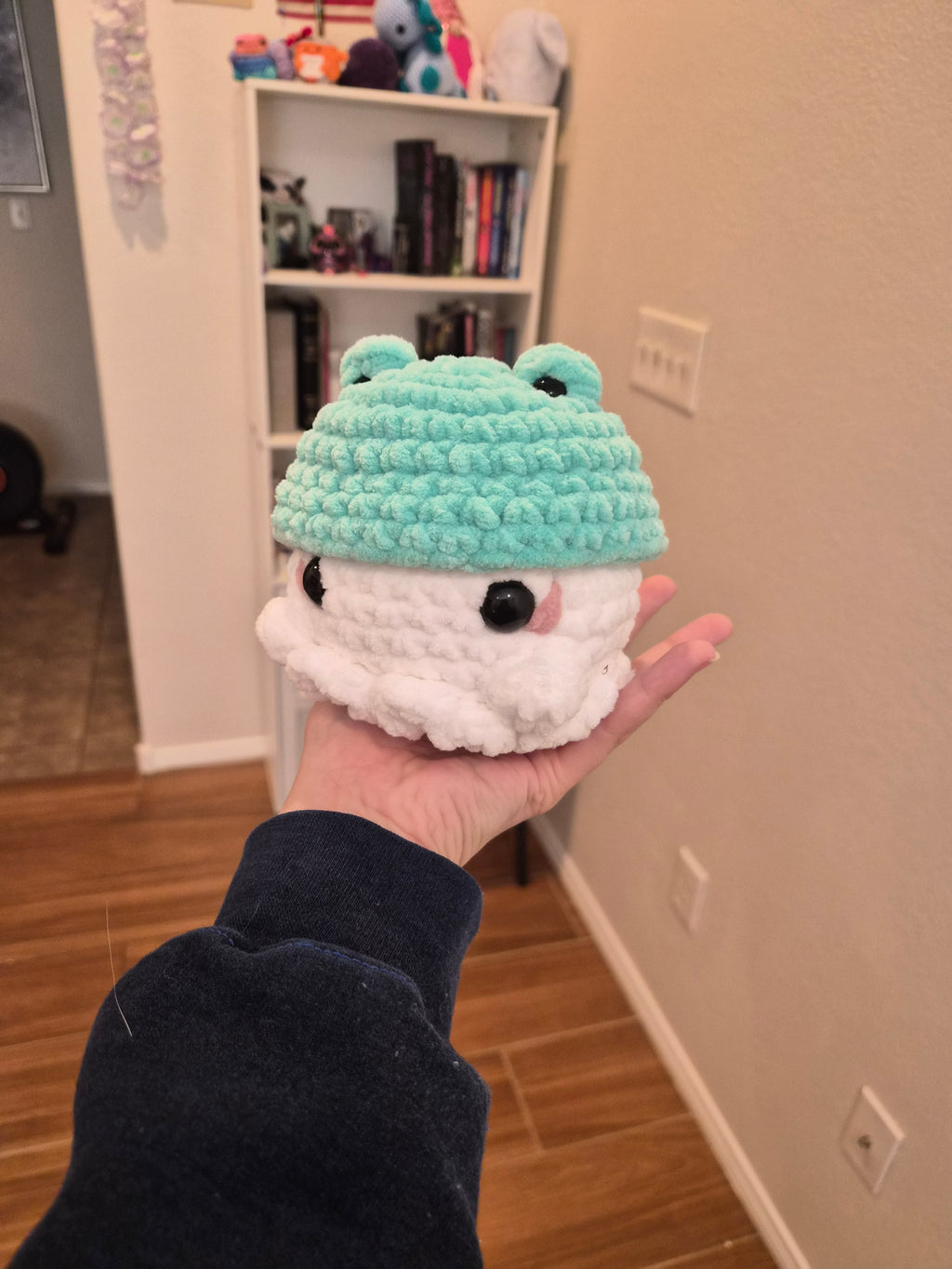 Crochet Frog Ghost Plush