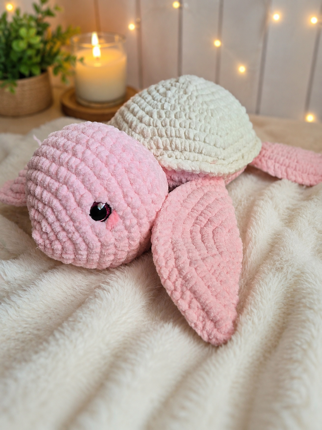 Handmade sea turtle crochet plush toy