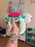 Crochet Strawberry Turtle Plush